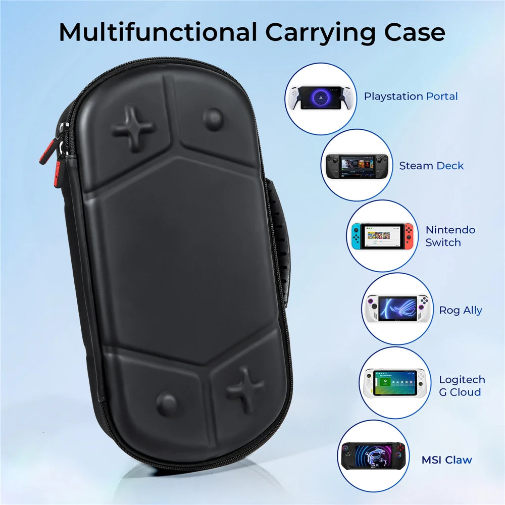 For Rog Ally X Case Portable Travel Bag For ROG Ally/Steam Deck/PS Portal Carrying Case For Switch Accessories Peaceful Pleasures Health and Wellness