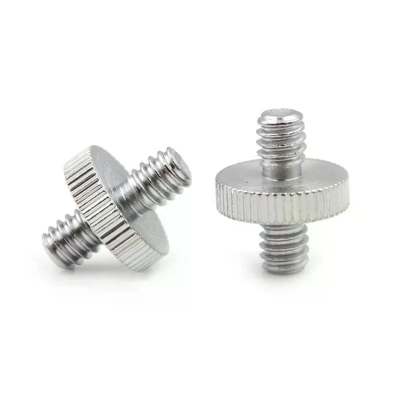 1/4-20 Male to Male Screw Adapter for Camera & Tripod – 2 Pack