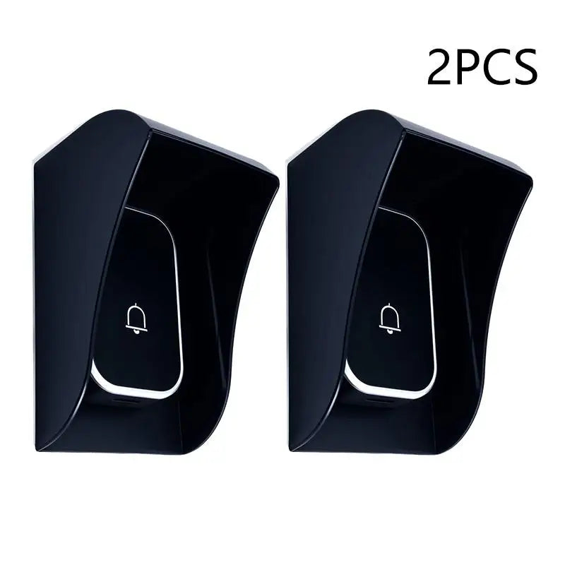 New 1/2/3PCS Waterproof Guard Cover Rainproof Case Plastic Rain Protector Outdoor Wireless Doorbell Cover Peaceful Pleasures Health and Wellness 2PCS Black