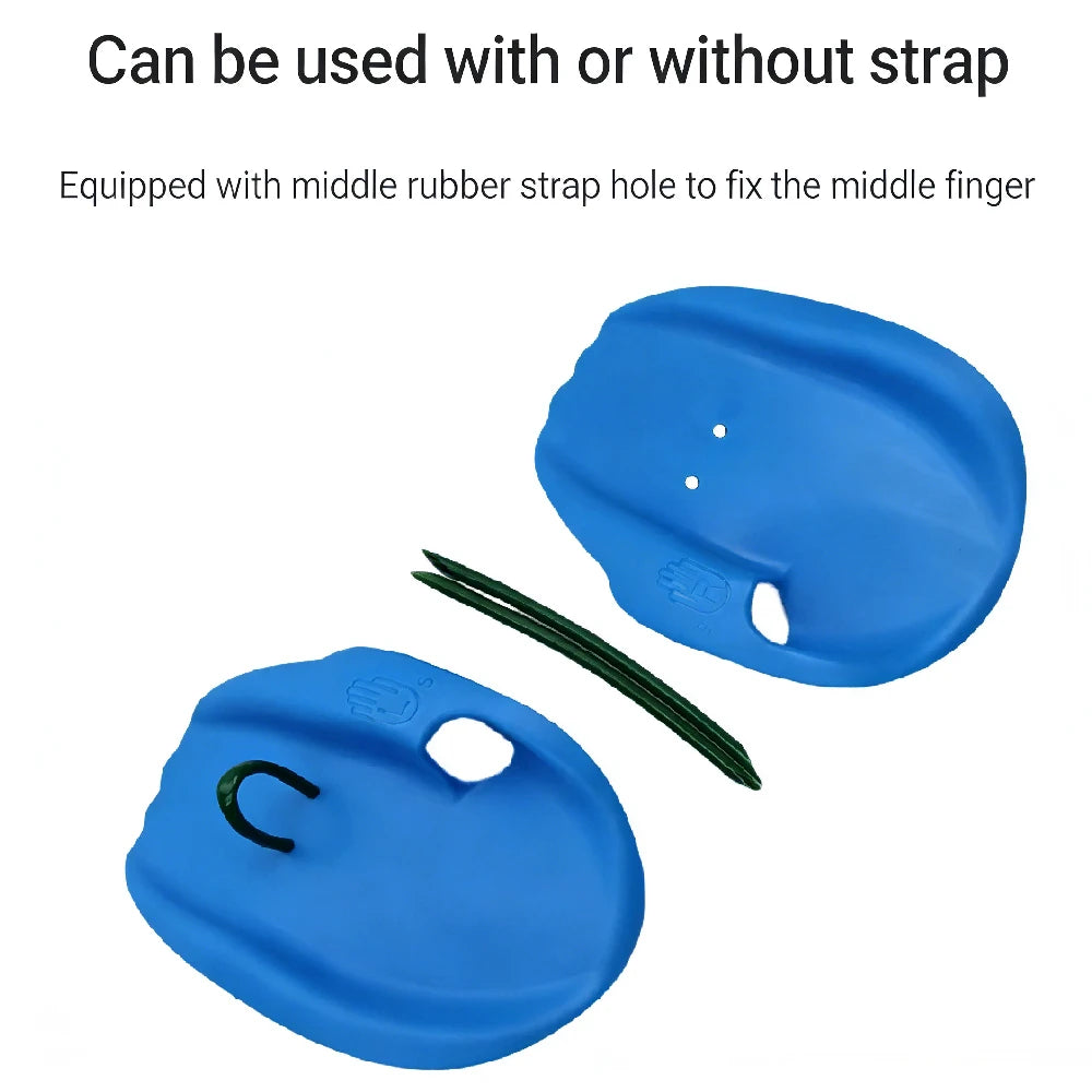 WEFITON1Pair Swimming Hand Paddles - Build Strength & Technique, Finger Holes Design for Freestyle & All Strokes Peaceful Pleasures Health and Wellness