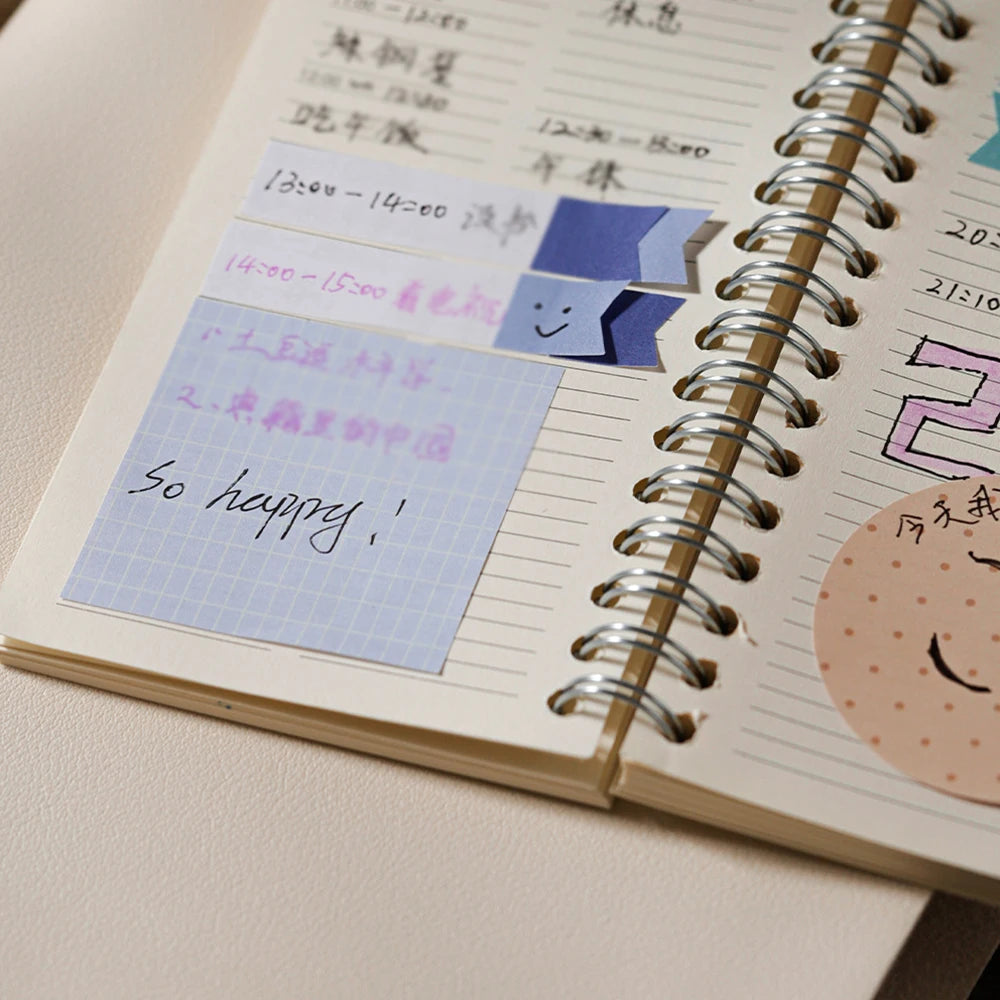 Memo Desk Calendar Sticky Notes Ledger Decoration Classification