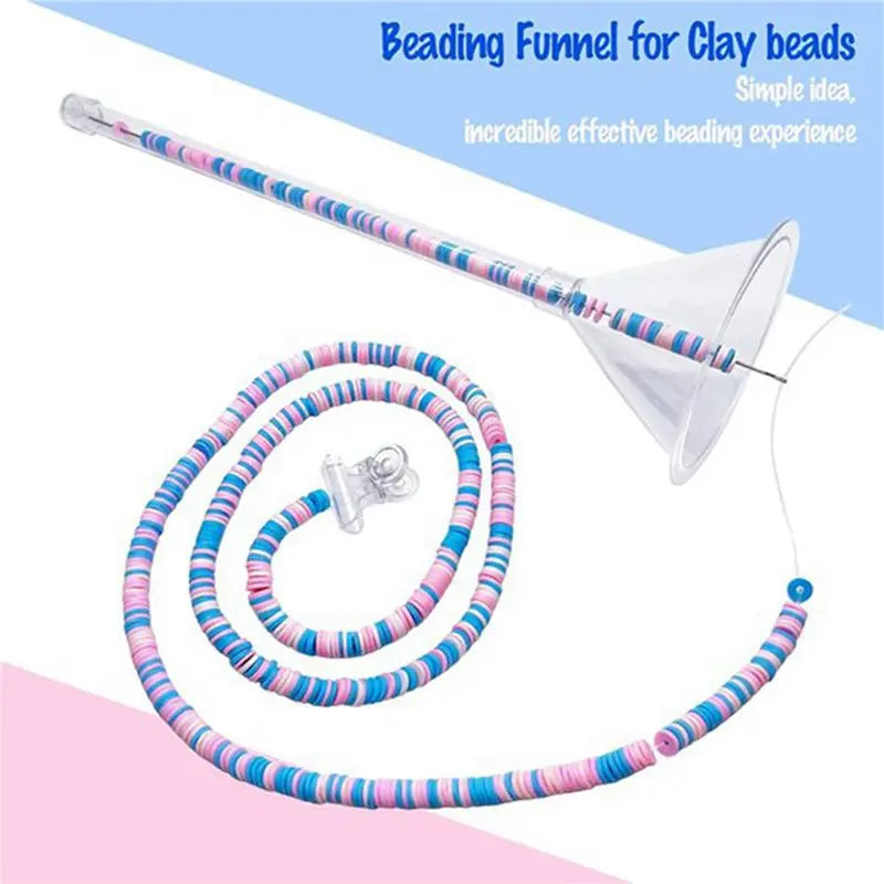 A36T-4X Beading Funnel-Beading Tools Kit For Clay Bead,Beading Tools For Jewelry Making With Beading Needles,Necklaces Making Peaceful Pleasures Health and Wellness