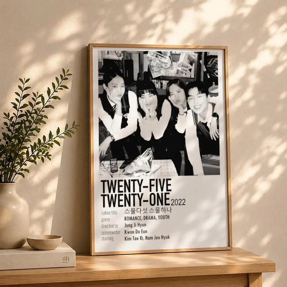 Drama T-Twenty-Five Twenty-OneS Poster HD Self Adhesive Waterproof Wall Art Ideal for Home Office Dorm Bedroom Great Gift Peaceful Pleasures Health and Wellness