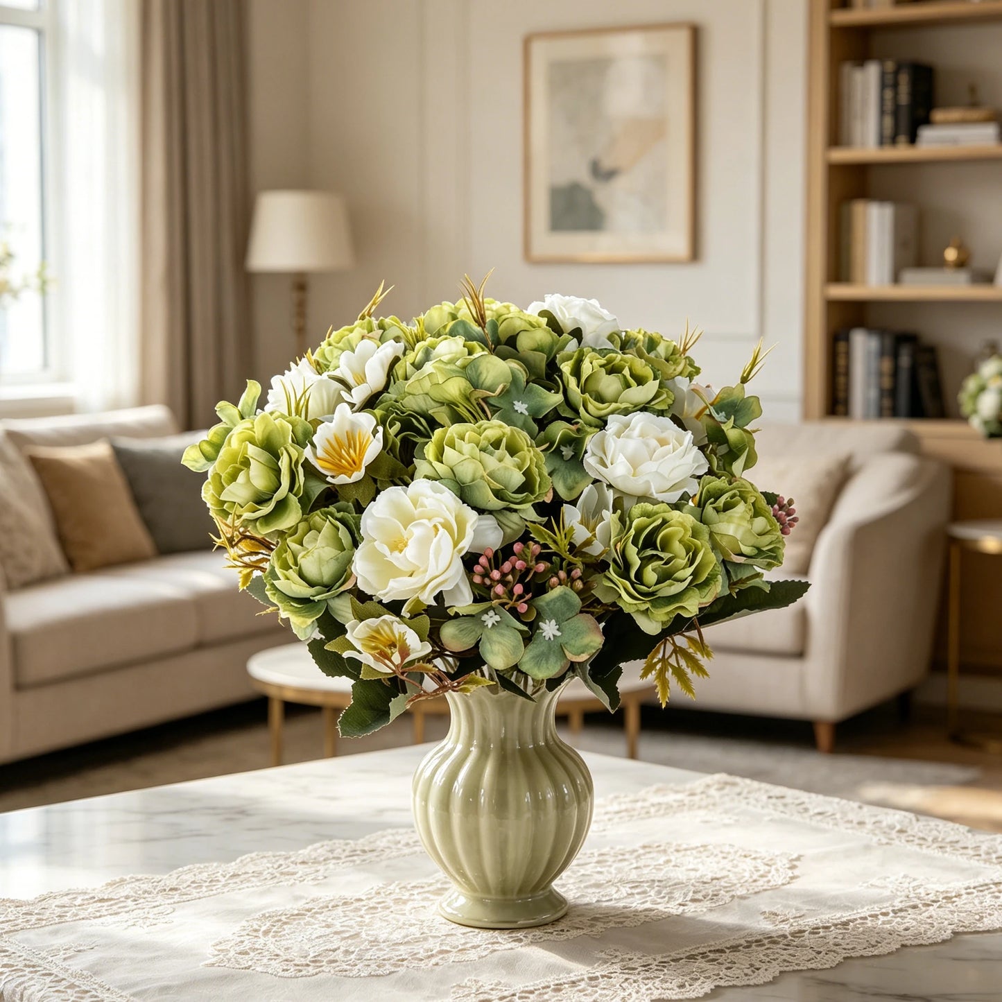 Silk Peony Artificial Flowers for Wedding, Home & Party Décor