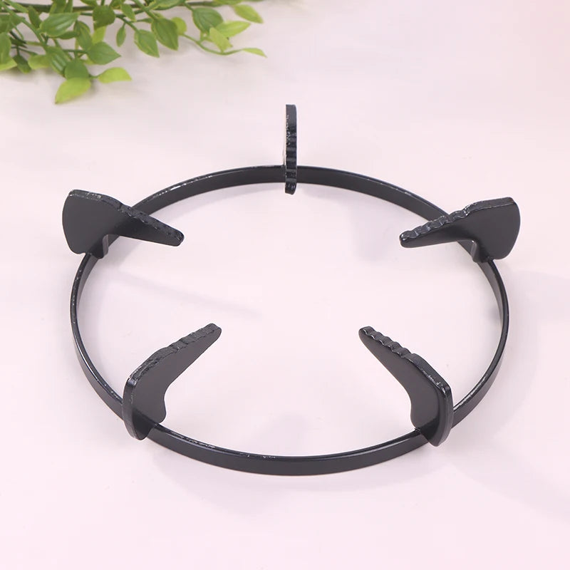 Sturdy Metal Wok Pan Support Rack, Universal Burner Stand for Gas Cooktop Cover Peaceful Pleasures Health and Wellness