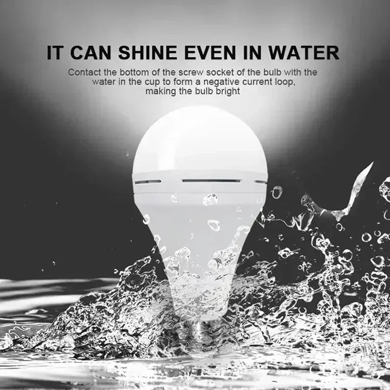 E27 Rechargeable LED Emergency Bulb 9W/15W | Portable Camp Light