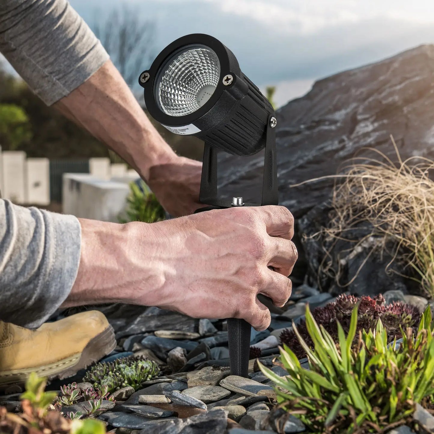 8pcs Light Stake Flood Lights Outdoor Lights Ground Flood Lights Outdoor Stake Garden Lamp Flood Lights Outdoor Flood Lamp Stake Peaceful Pleasures Health and Wellness