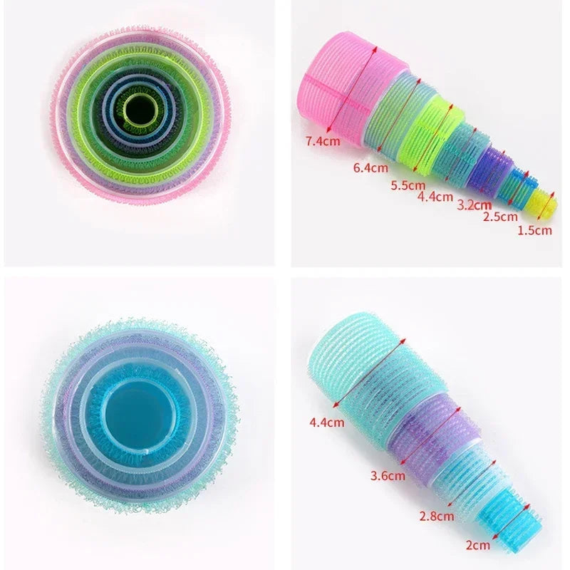 Hair Rollers Self Grip Hook Hair Curlers Heatless Roller Salon Dressing Curlers Jumbo Size Sticky Hair Styling Tools Peaceful Pleasures Health and Wellness