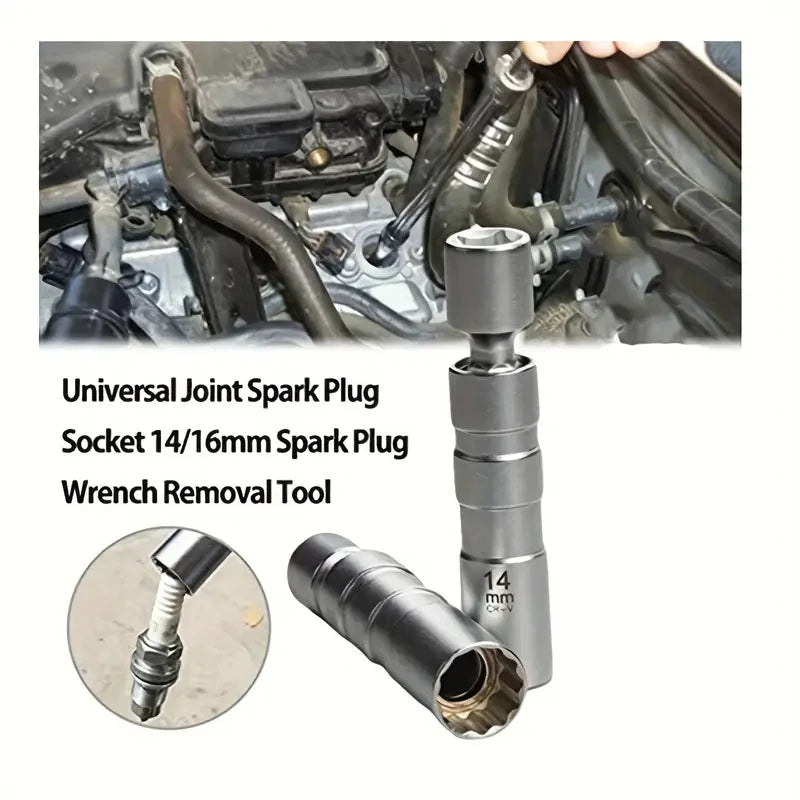 14mm & 16mm Magnetic Spark Plug Socket Set | Flexible Joint