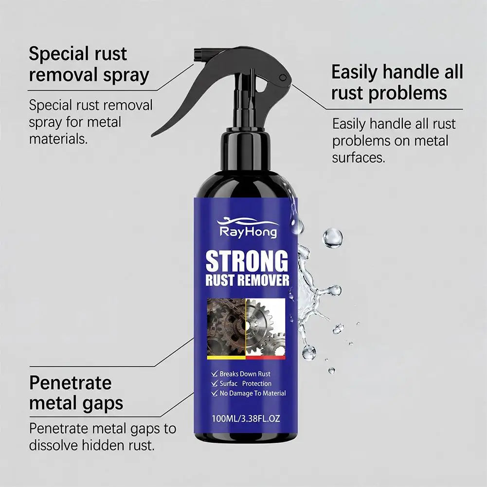 100ml Rust Remover Spray – Metal Rust Inhibitor & Protector