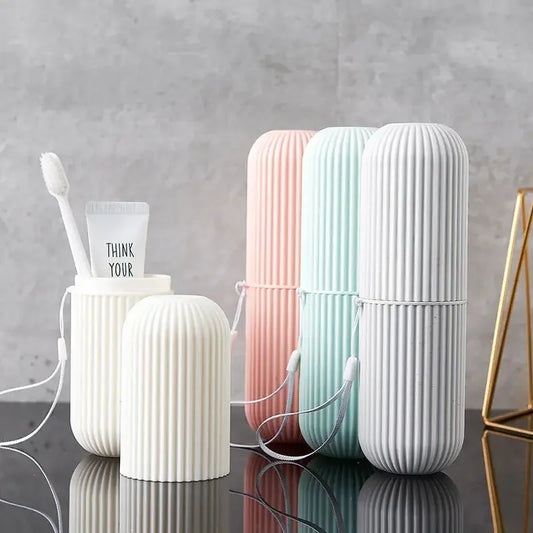 Portable Toothpaste Toothbrush Protect Holder Case Travel Camping Storage Box Protect Toothbrush Toothpaste from Dirt and Damage Peaceful Pleasures Health and Wellness
