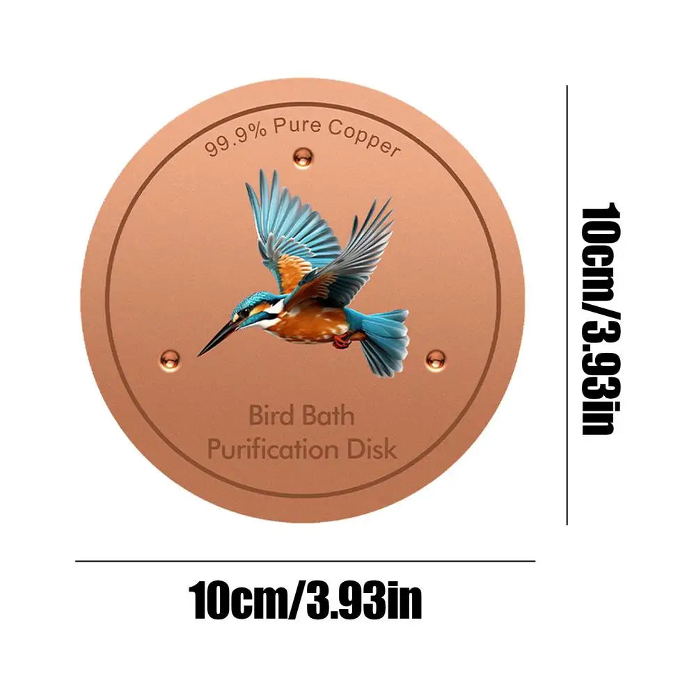 Copper Bird Bath Purification Disc | Triple-Point Support