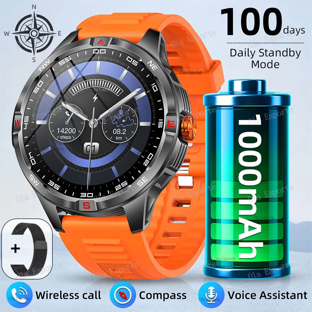 Ola Esporte Smart Watch 2025 – GPS, Compass & 100+ Sports
