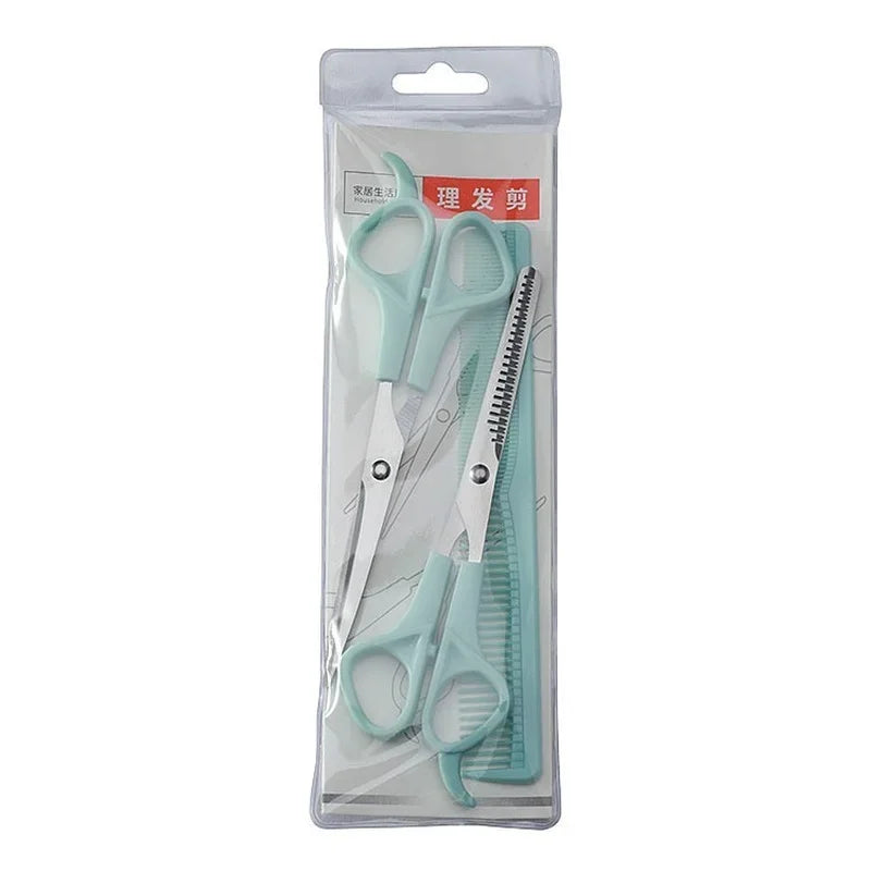 3PCS Hairdressing Scissors 6 Inch Scissors Kit Tool for Cutting Thinning Hair Comb Barber Accessories Salon Hairdressing Shears Peaceful Pleasures Health and Wellness