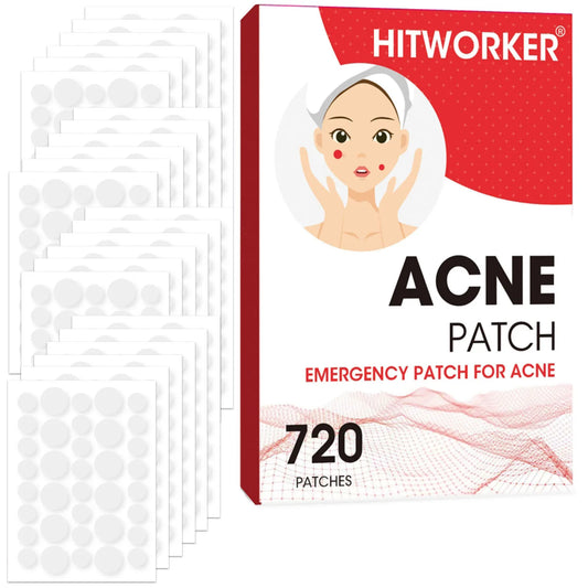 Hydrocolloid Acne Patches – Invisible, Waterproof, All Skin Types Acne Patch Peaceful Pleasures Health and Wellness 720PCS