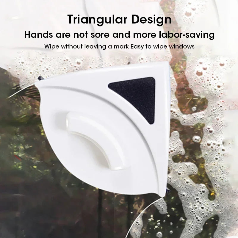 Magnetic Window Cleaner Automatic Water Discharge Double Layer Wiper for Home Office Glass Cleaning Tool Peaceful Pleasures Health and Wellness