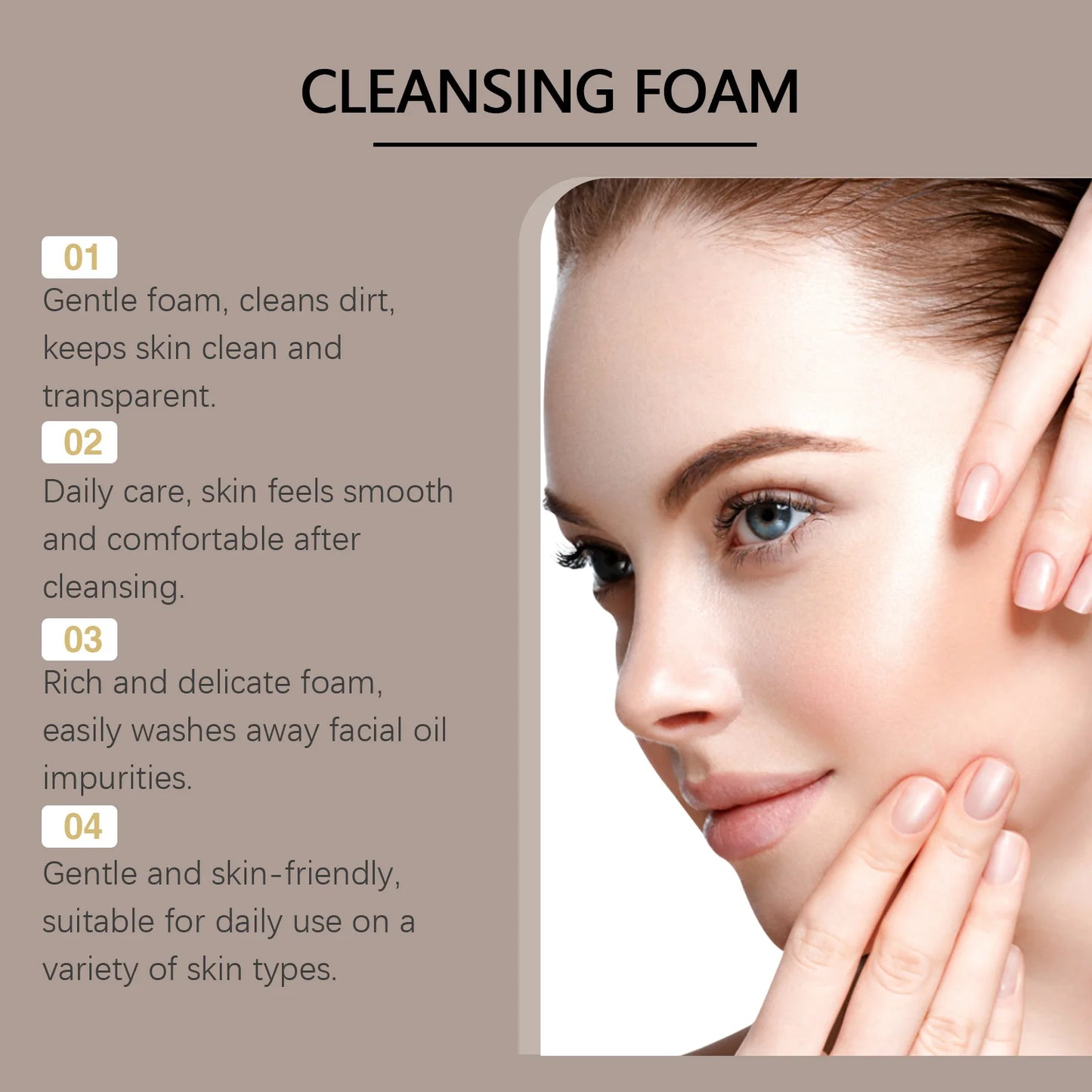 Hydrating Cleansing Foam – Gentle Aloe & Mint Face Wash