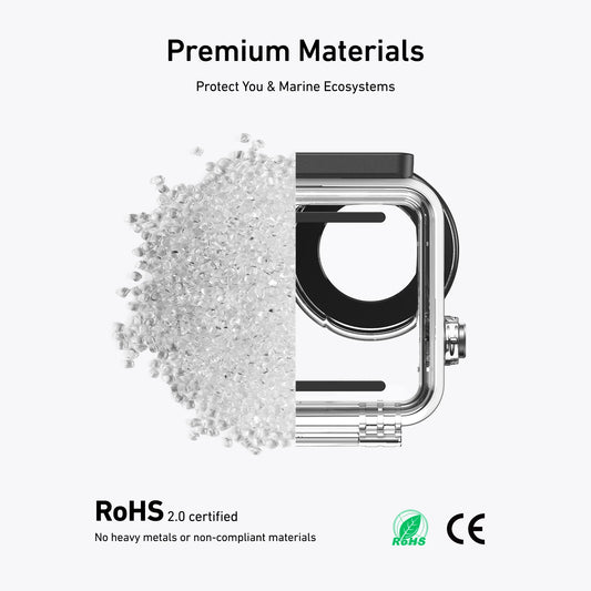 60M Camera Protective Shell Waterproof PC Sports Camera Cover Transparent Tempered Glass For DJI Osmo Nano High Sealing Design Peaceful Pleasures Health and Wellness Default Title