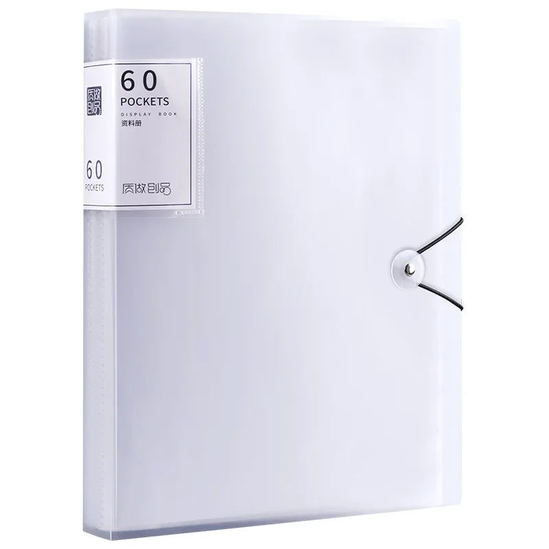 A4 Transparent 40-Pocket File Organizer | Waterproof Folder