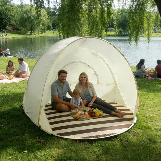 Portable Automatic PopUp Camping Tent for 2-4 People Instant Setup Sunshade Tent UV Protection Picnic Tent Outdoor Peaceful Pleasures Health and Wellness
