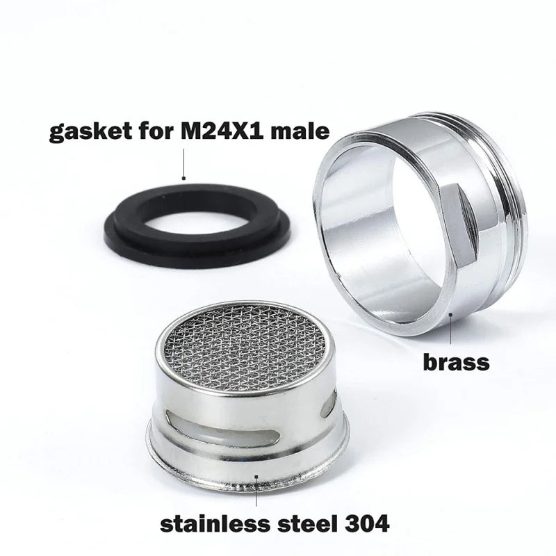 Brass 24mm Faucet Aerator – Water Saving Bubbler Nozzle Filter