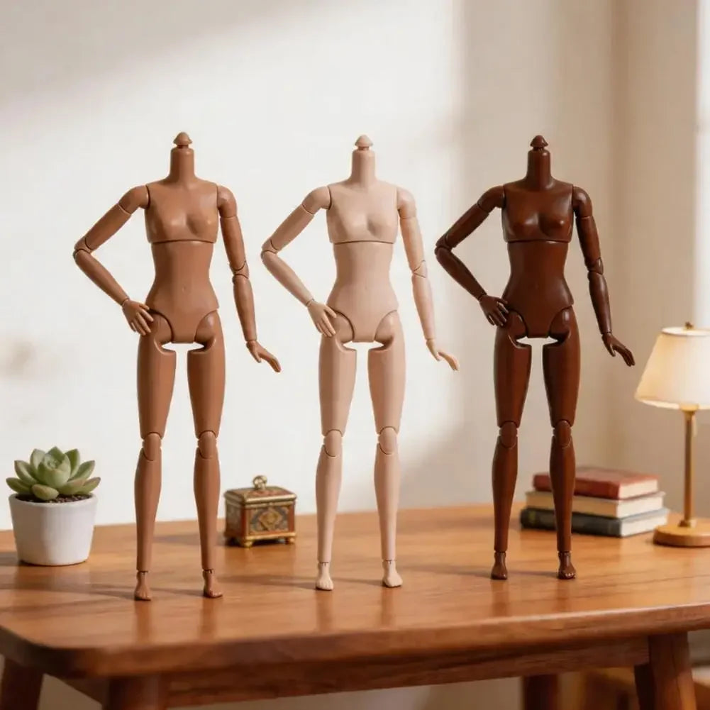 26cm 1/6 Scale BJD Doll, Super Flexible Female Action Figure with 22 Movable Joints, Nude Body Model for BJD Display Parts Peaceful Pleasures Health and Wellness