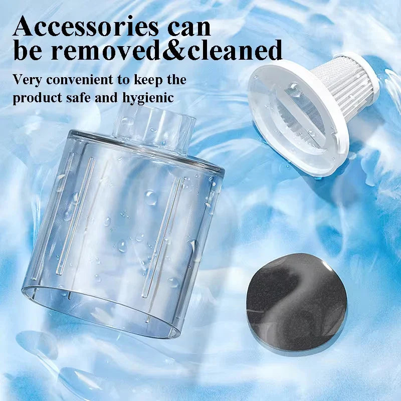 Cordless Handheld Vacuum 120W – Home, Car & Pet Hair Cleaner