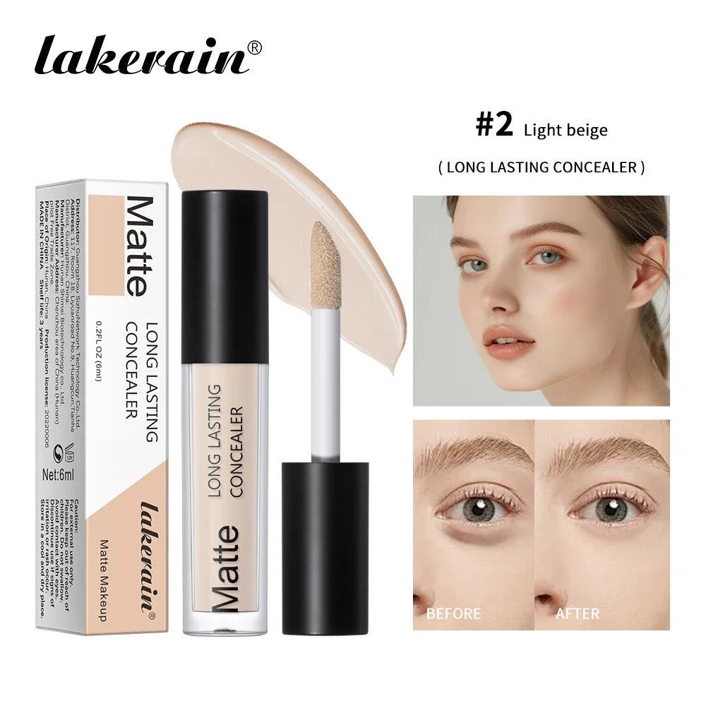 Full Coverage Waterproof Liquid Concealer – Hydrating & Long-Lasting