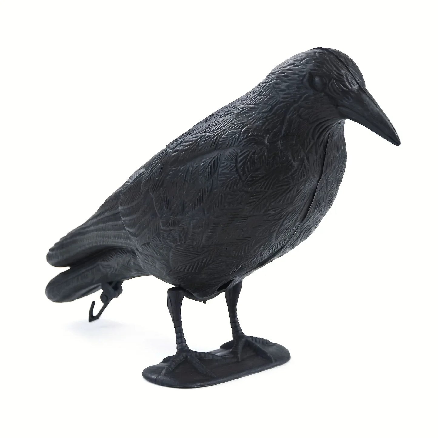 Realistic Crow Decoy Bird Scarer | Pigeon Pest Deterrent