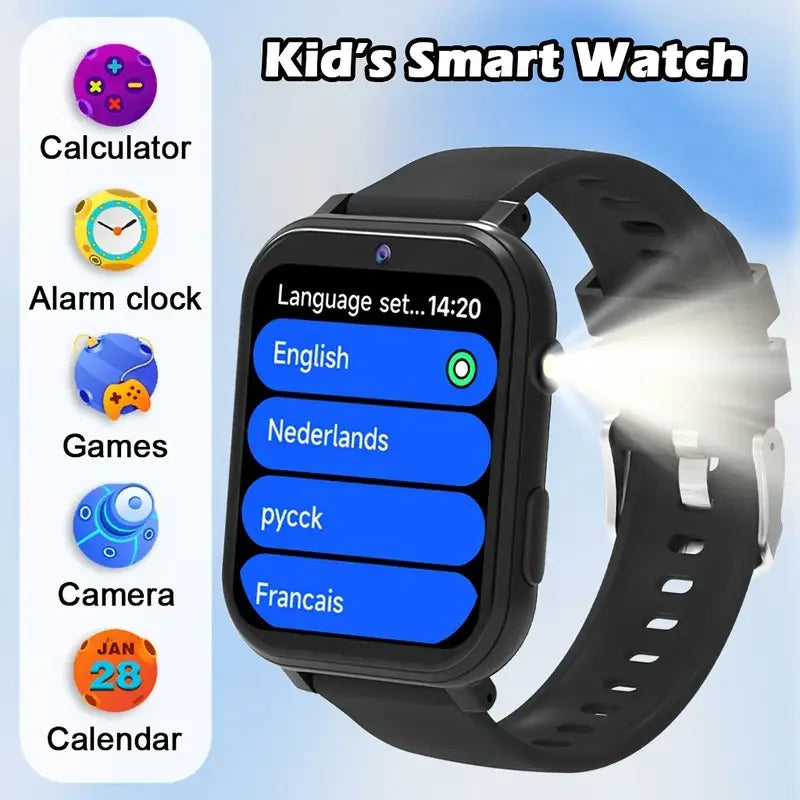 Kids Smart Watch 1.83" | Camera, 18 Games & LED Torch – LOMAXFR