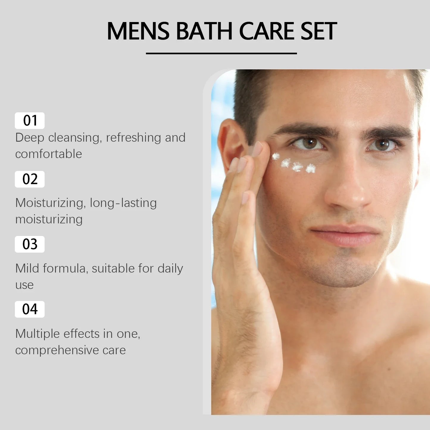 Men's Bath Skincare Set Multi-Purpose Cleansing Moisturizing for Face Body Christmas Gift Birthday Gift Set Gift for Husband Peaceful Pleasures Health and Wellness