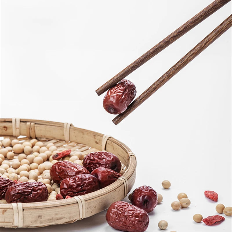 5Pairs chicken wing wooden chopsticks Korean Restaurant non-wax wooden solid wood Portable Healthy Food Stick For Sushi Chopstic Peaceful Pleasures Health and Wellness