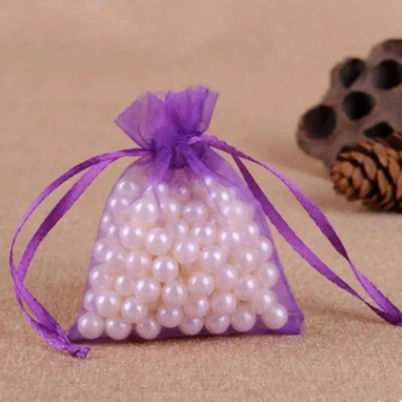 Drawable Organza Bags Wedding Christmas Jewelry Packaging Random
