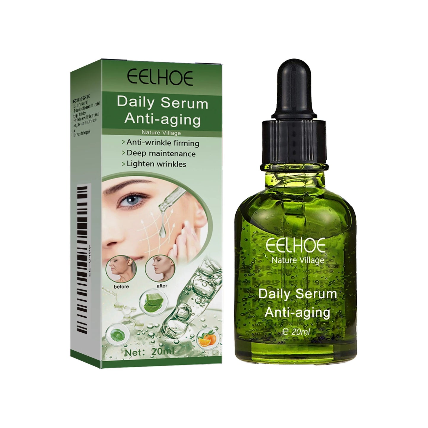 Lifting & Firming Daily Face Serum – Wrinkles, Pores & Glow
