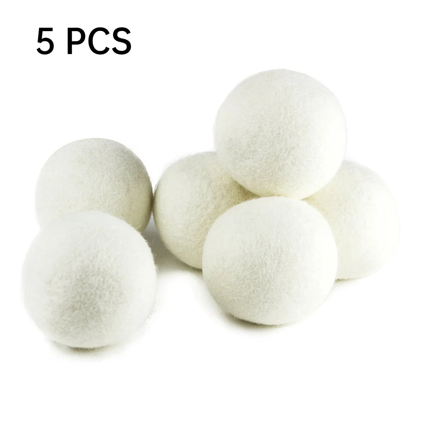 Natural Wool Dryer Balls – Reusable Laundry Fabric Softener