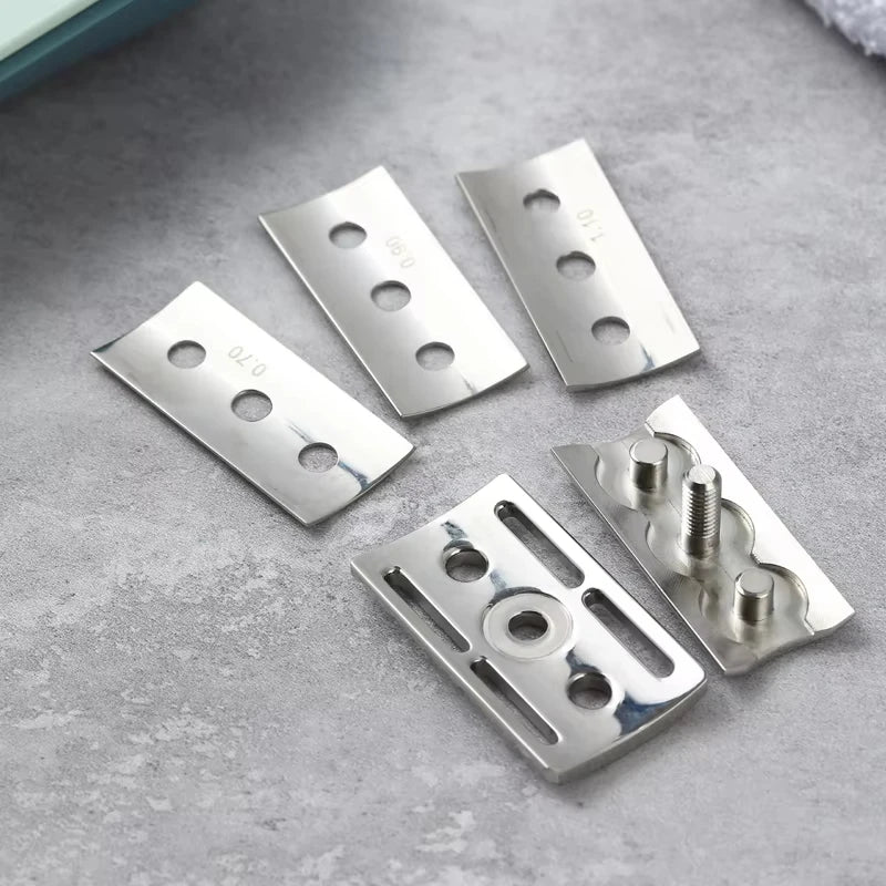 2026 YAQI Trifecta Adjustable Safety Razor Head 316 Stainless Steel Polished Different Blade Gaps for Smooth Shaving Experience Peaceful Pleasures Health and Wellness