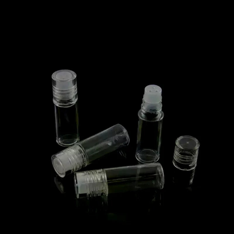 5Pcs Mini Clear 3ml Empty Loose Powder Container Plastic Bottle With 3-hole Plug Sifter Refillable For Eye Shadow Cosmetic Peaceful Pleasures Health and Wellness