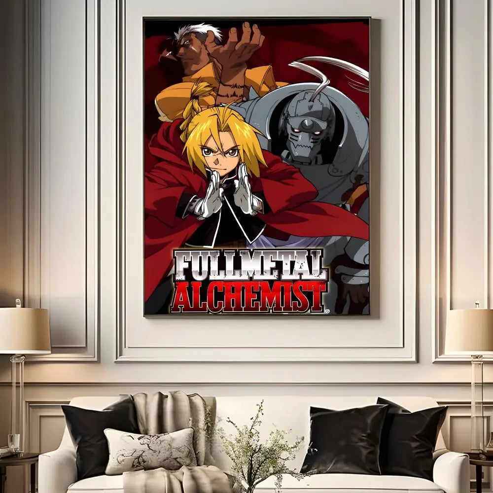 Fullmetal Alchemist Anime Poster – A4 HD Wall Art Print