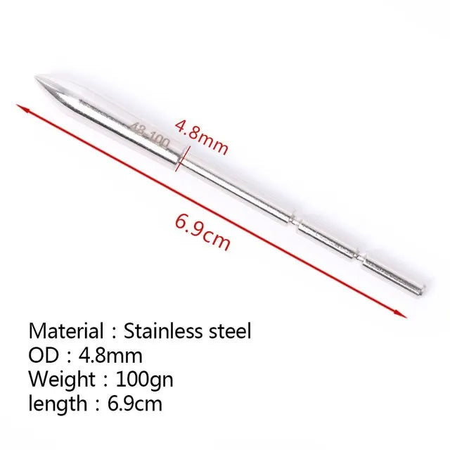 Archery ID3 2 4 5 6 8 0 Stainless Steel Insert Arrowhead Point Tips