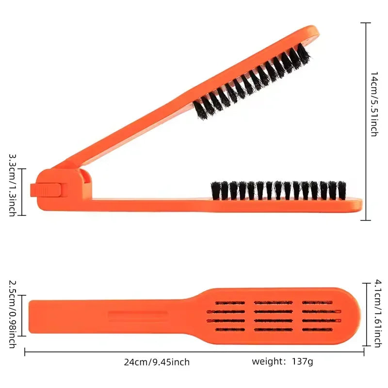 2-in-1 Ceramic Hair Straightener Comb & Styling Brush Hair Styling Brush Peaceful Pleasures Health and Wellness