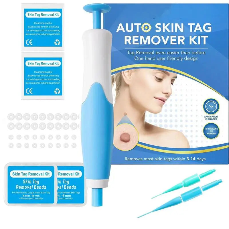 2-in-1 Skin Tag Removal Kit – Pen, Bands & Wipes | 2–8mm