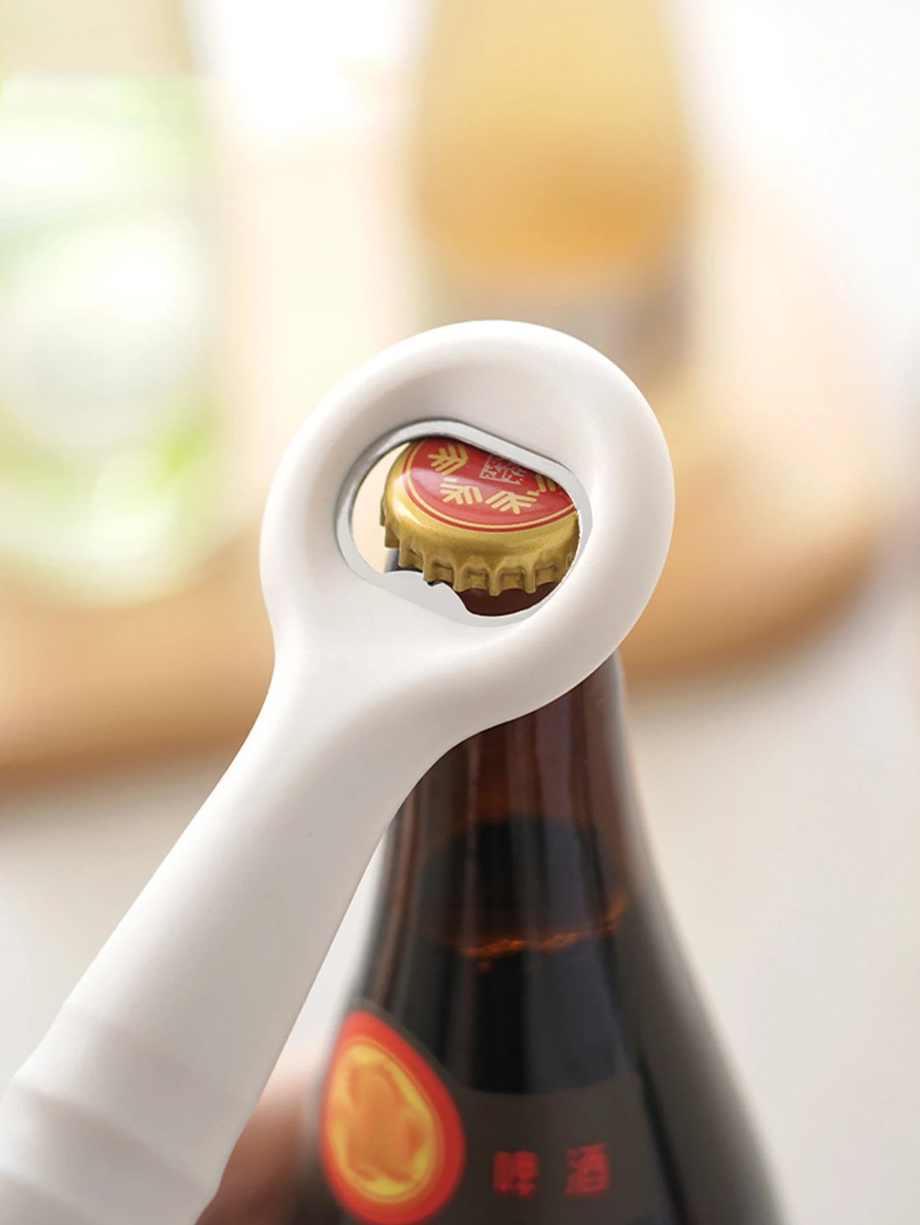 1Pc Pneumatic Wine Opener Purpose Beer Wine Opener 2-in-1 Multifunctional Wine Bottle Opener Suitable for Kitchens Bars Peaceful Pleasures Health and Wellness