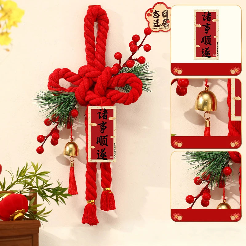 2026 Year of the Horse Chinese Knot Door Hanging | New Year Decor