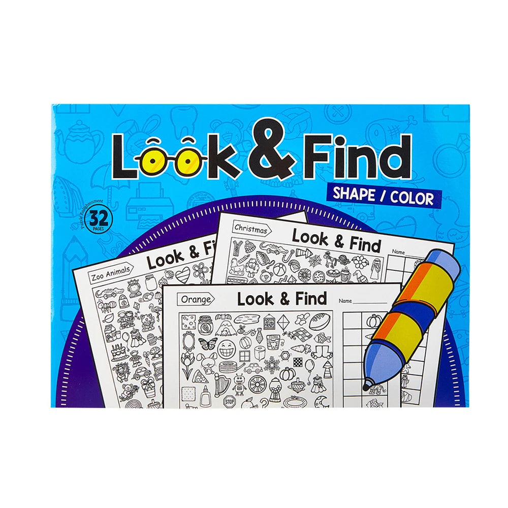 Coloring Book Look Find Student Puzzle Interesting Items Focus
