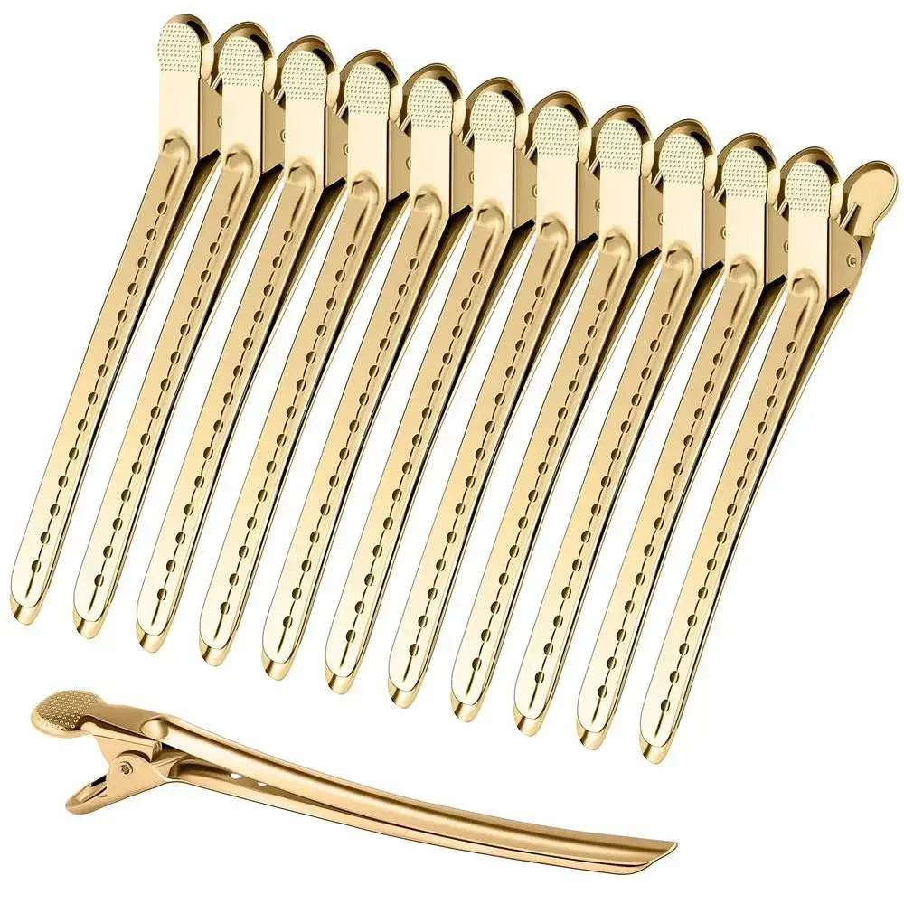24-Pack Duck Bill Alligator Hair Clips – Rust-Proof Metal