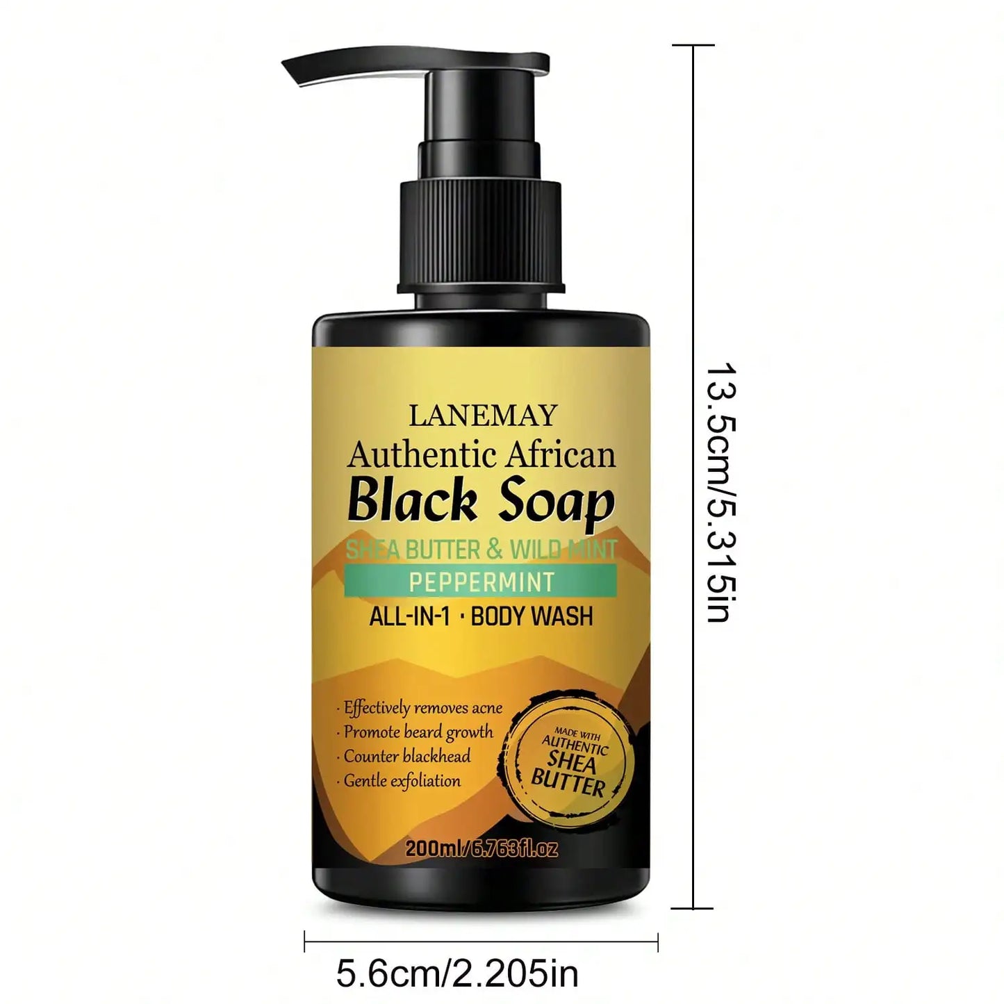 African Black Soap Body Wash – Cleanse, Balance & Brighten