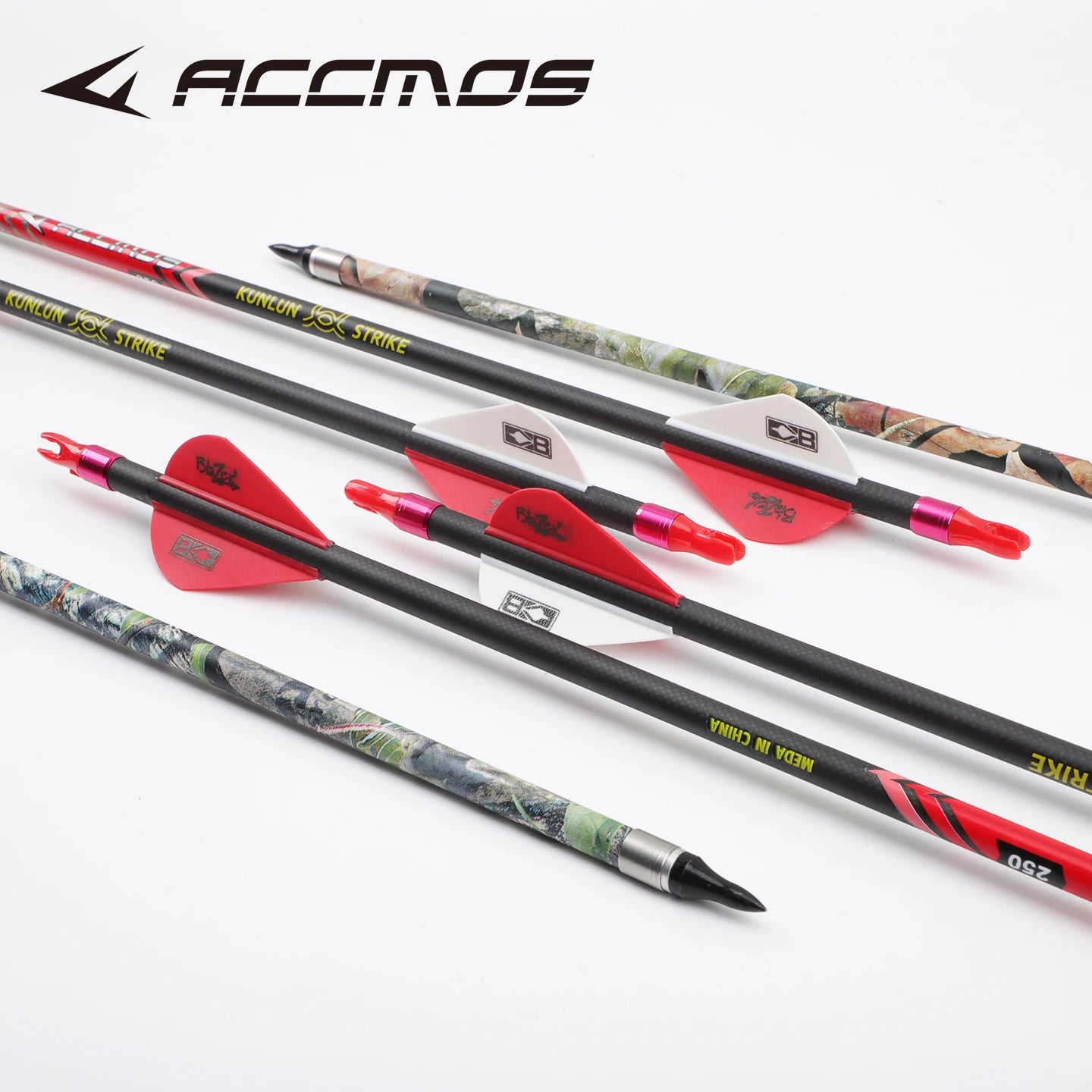 ACCMOS Arrow ID6 Spine 450 Pure Carbon Arrows Hunting Target Shooting