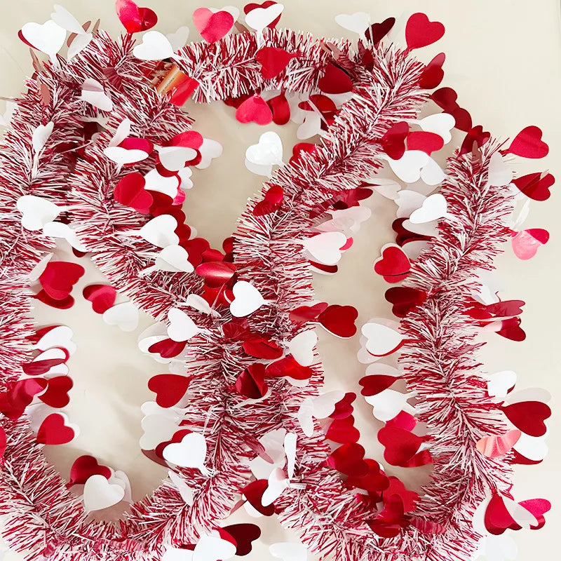 2M Valentine's Day Heart-shaped Pull-up Decorative Ribbon Wedding