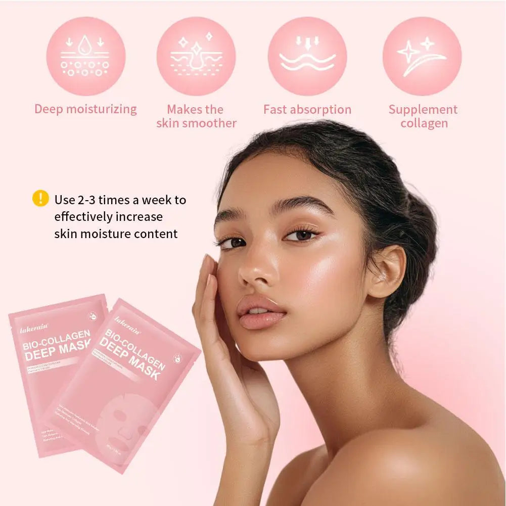 Bio Collagen Real Deep Mask Overnight Hydrogel Facial Mask Pore Minimizing Collagen Supplement Anti Wrinkle Sleeping Face Mask Peaceful Pleasures Health and Wellness