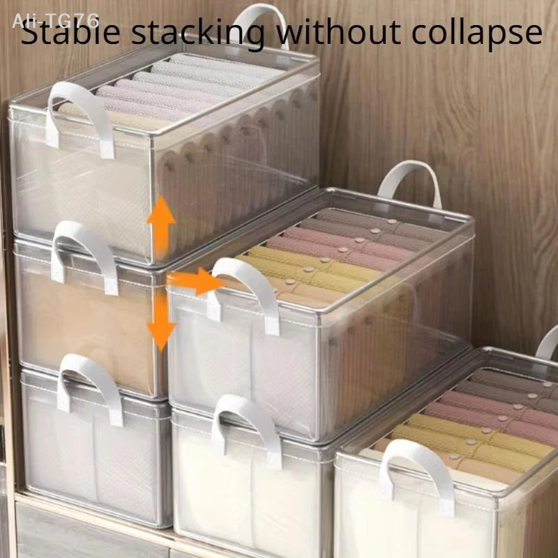 Transparent PVC Steel Frame Waterproof Storage Box Organizer